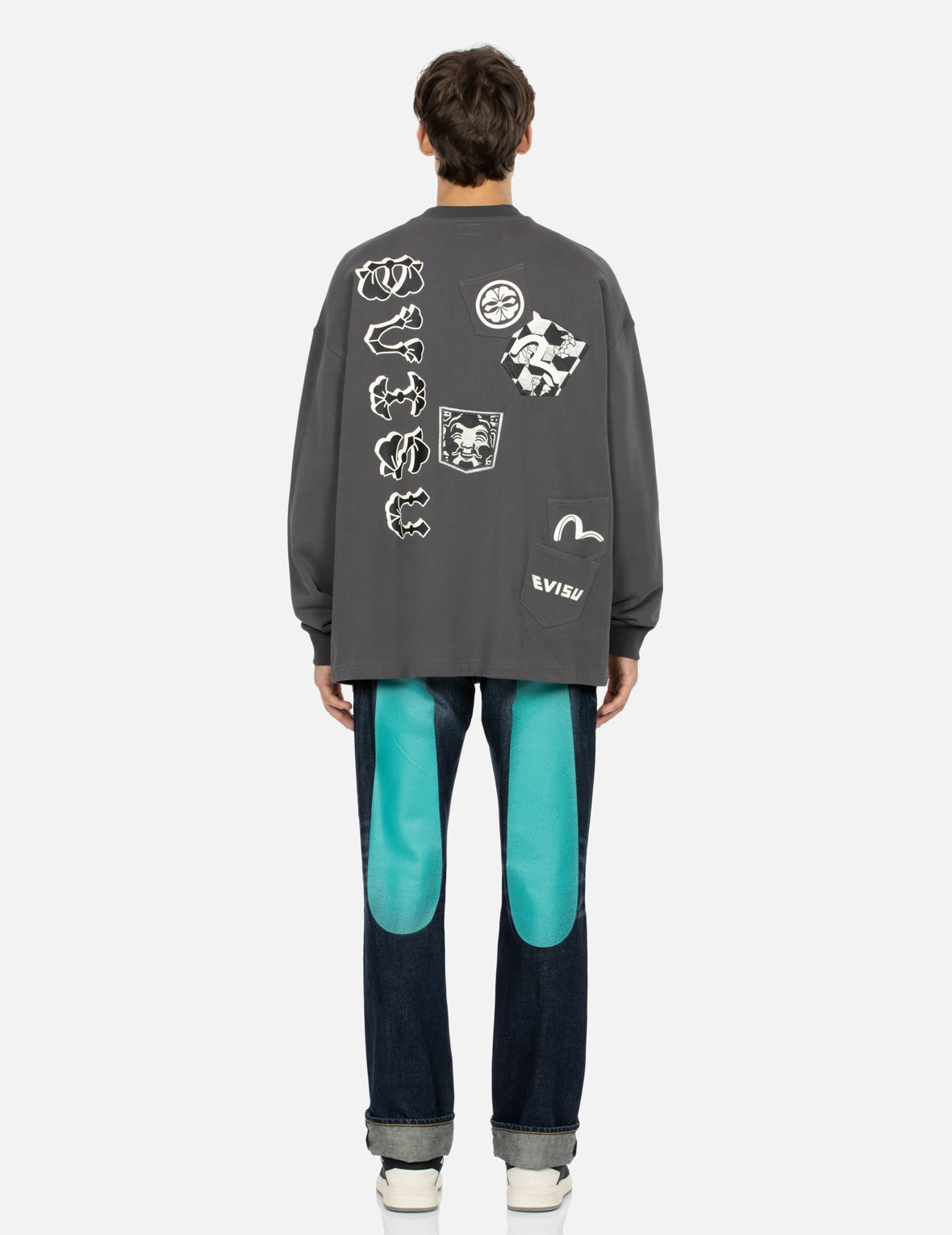 Daicock Print Baggy Fit Denim Jeans #2000 - 5