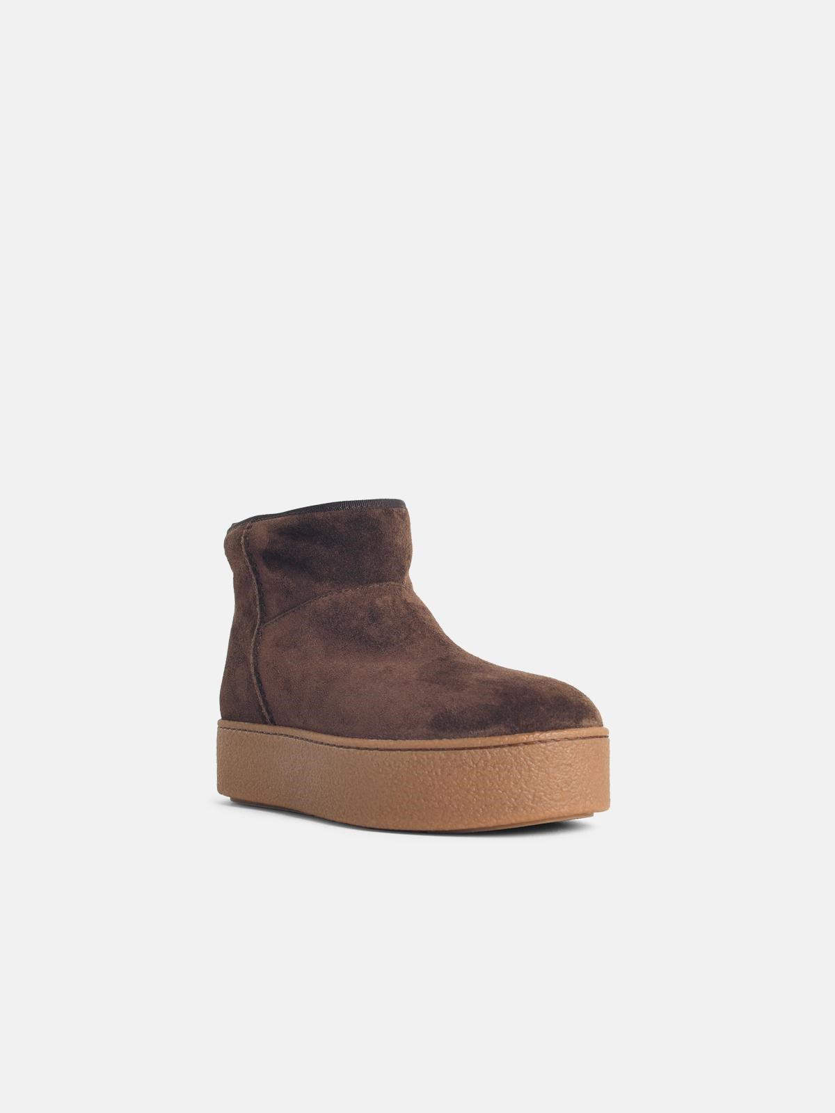 BROWN SUEDE ANKLE BOOTS - 2