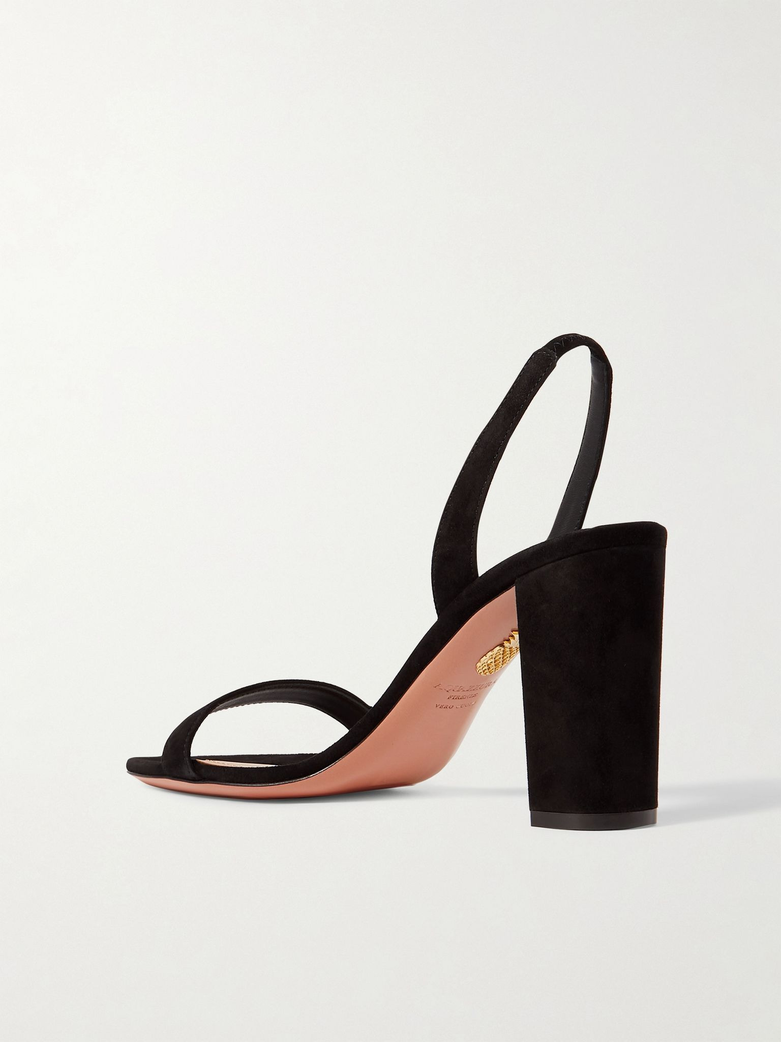 So Nude 85 suede slingback sandals Black - 3
