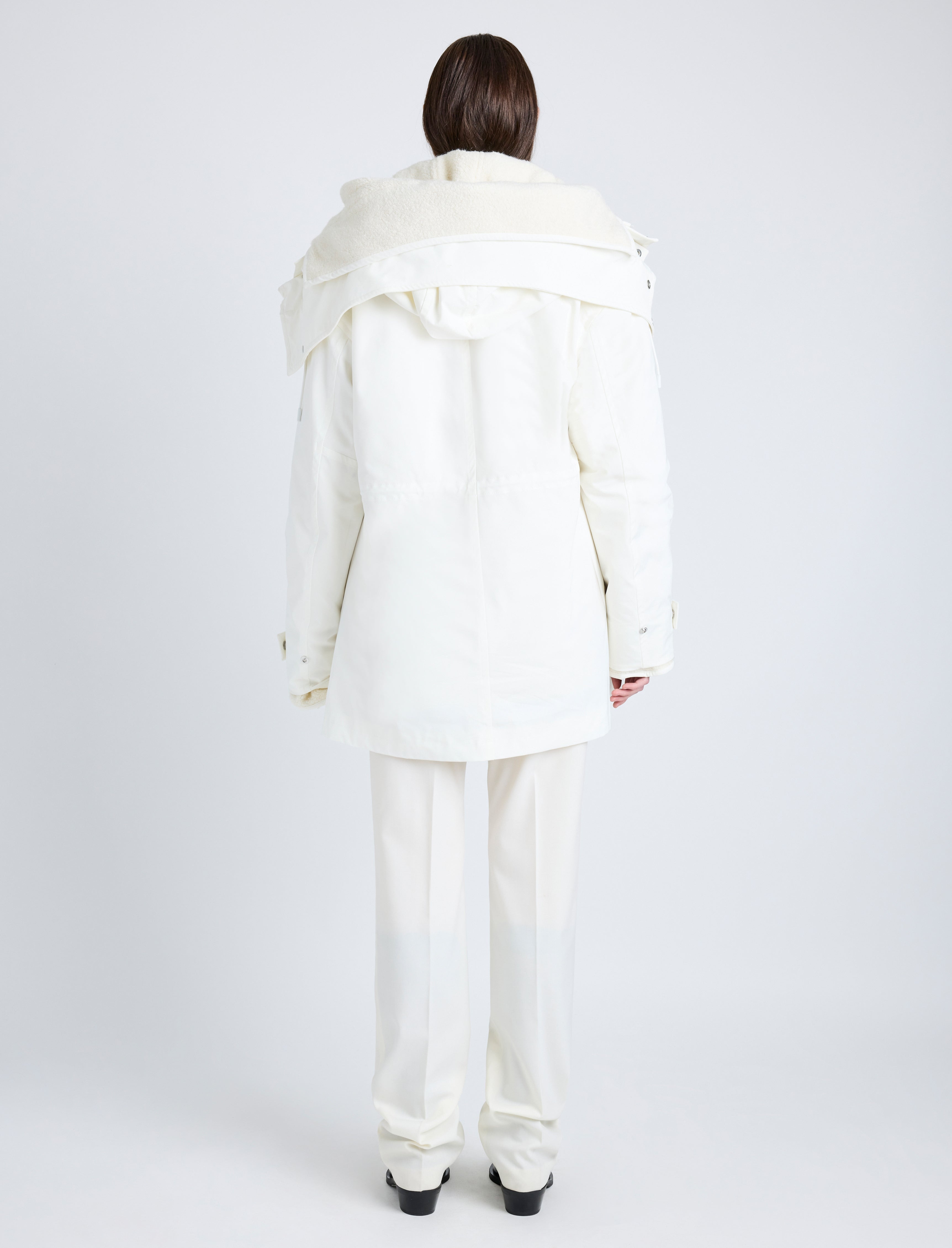Wilder Coat in Stretch Nylon with Fleece Lining - 5