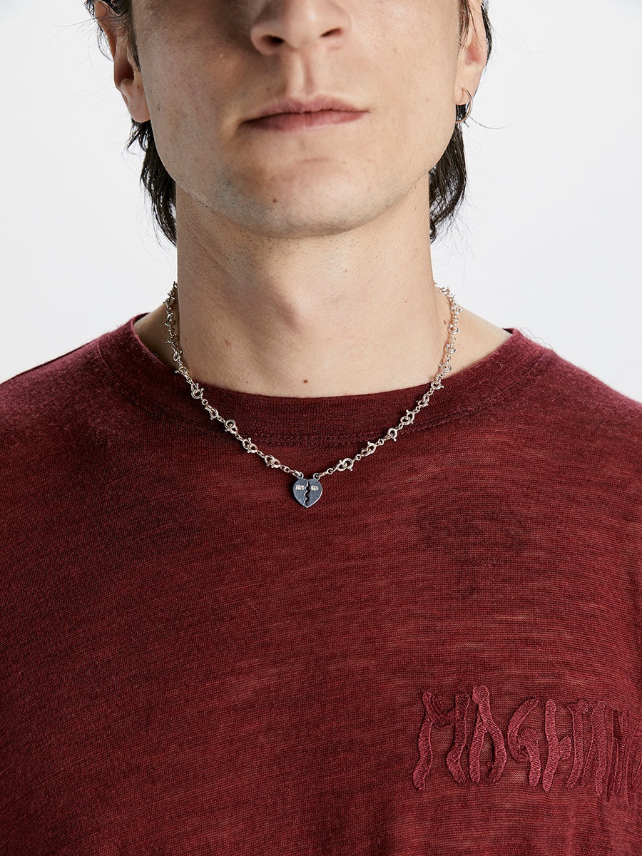 Micro Broken Heart Necklace - 1