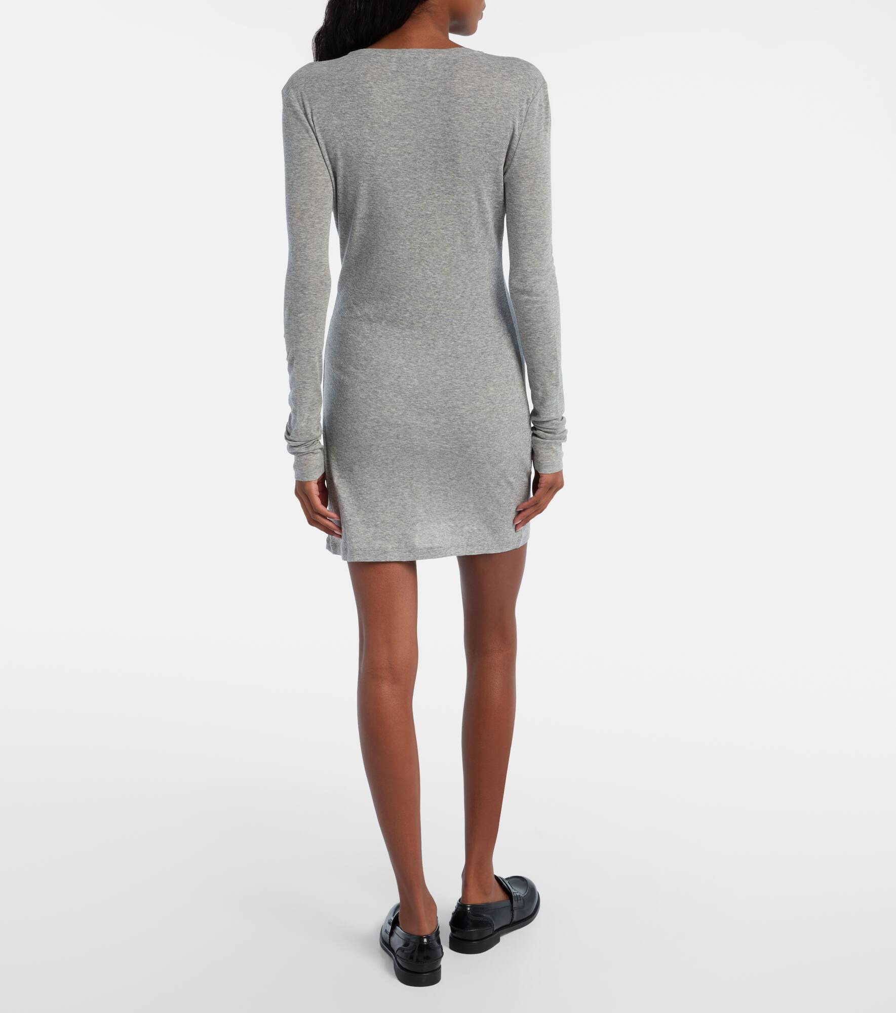 Cotton jersey minidress - 3