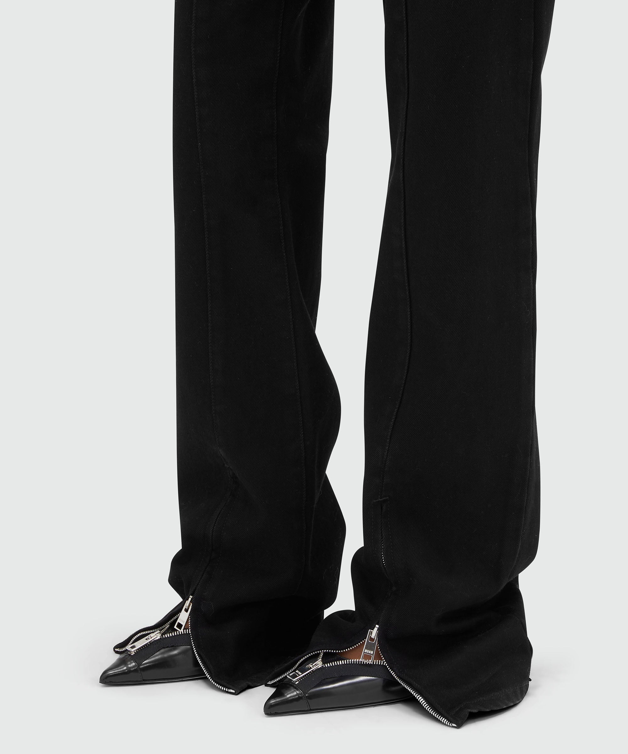 Denim pants with zipper - 5