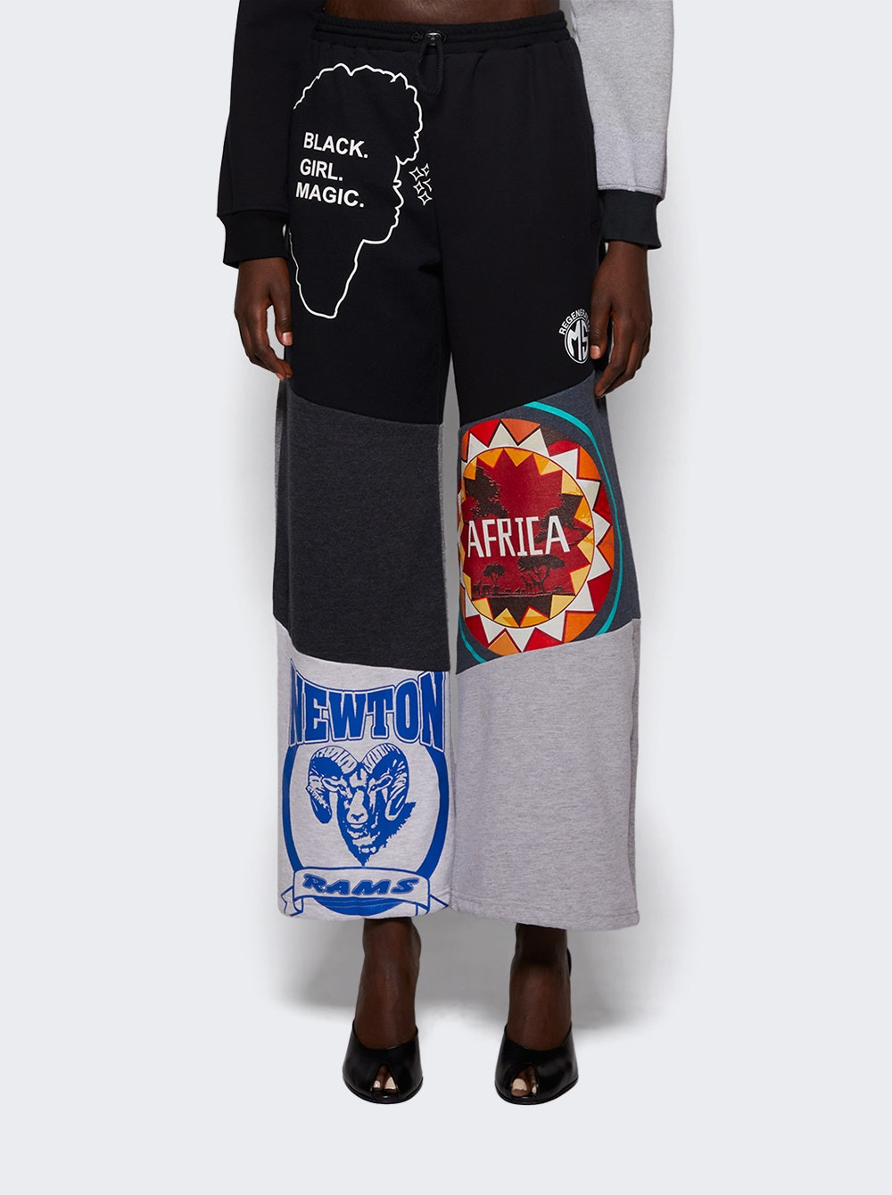 Upcycled Graphic Sweatshirts Sweatpants Magnet - 3
