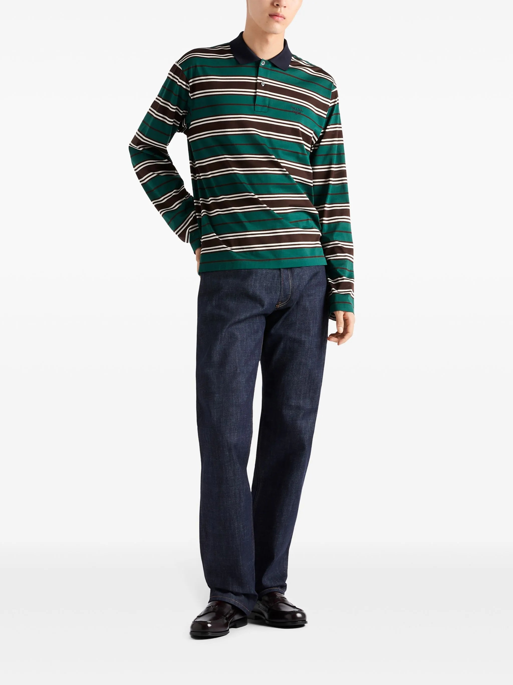 striped polo shirt - 2