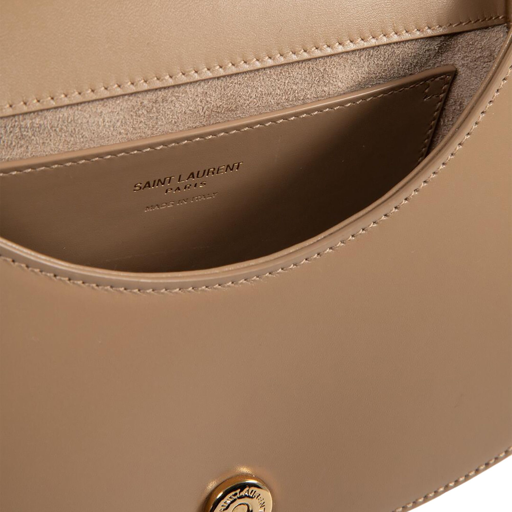 Saint Laurent Voltaire Leather Top Handle 'Dark Toffee' - 3
