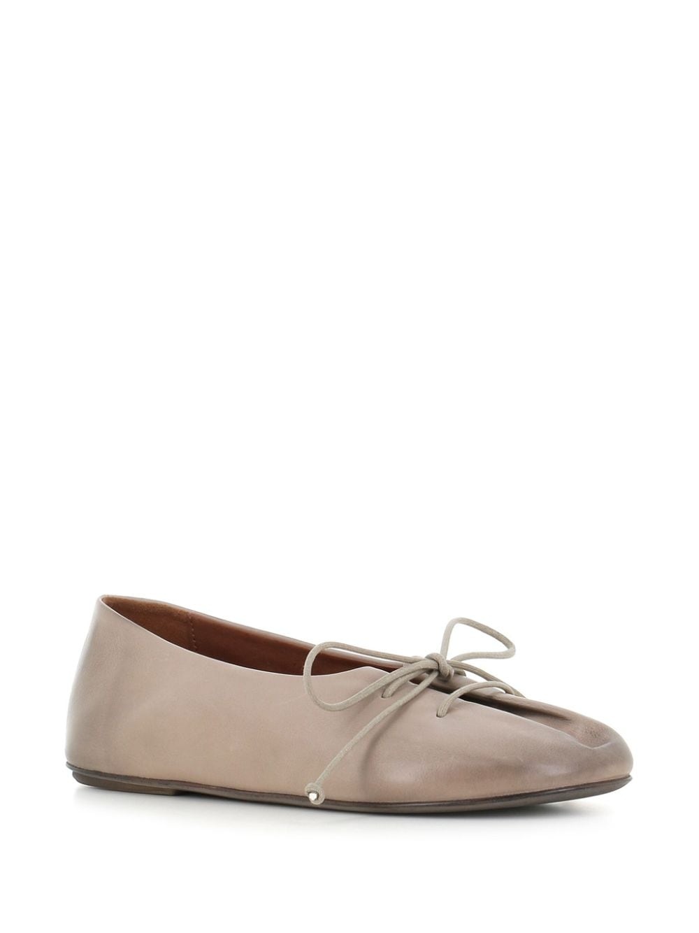 leather ballerina shoes - 2