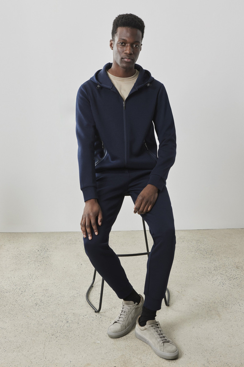 ROBERT BARAKETT Brixton Zip Hoodie outlook