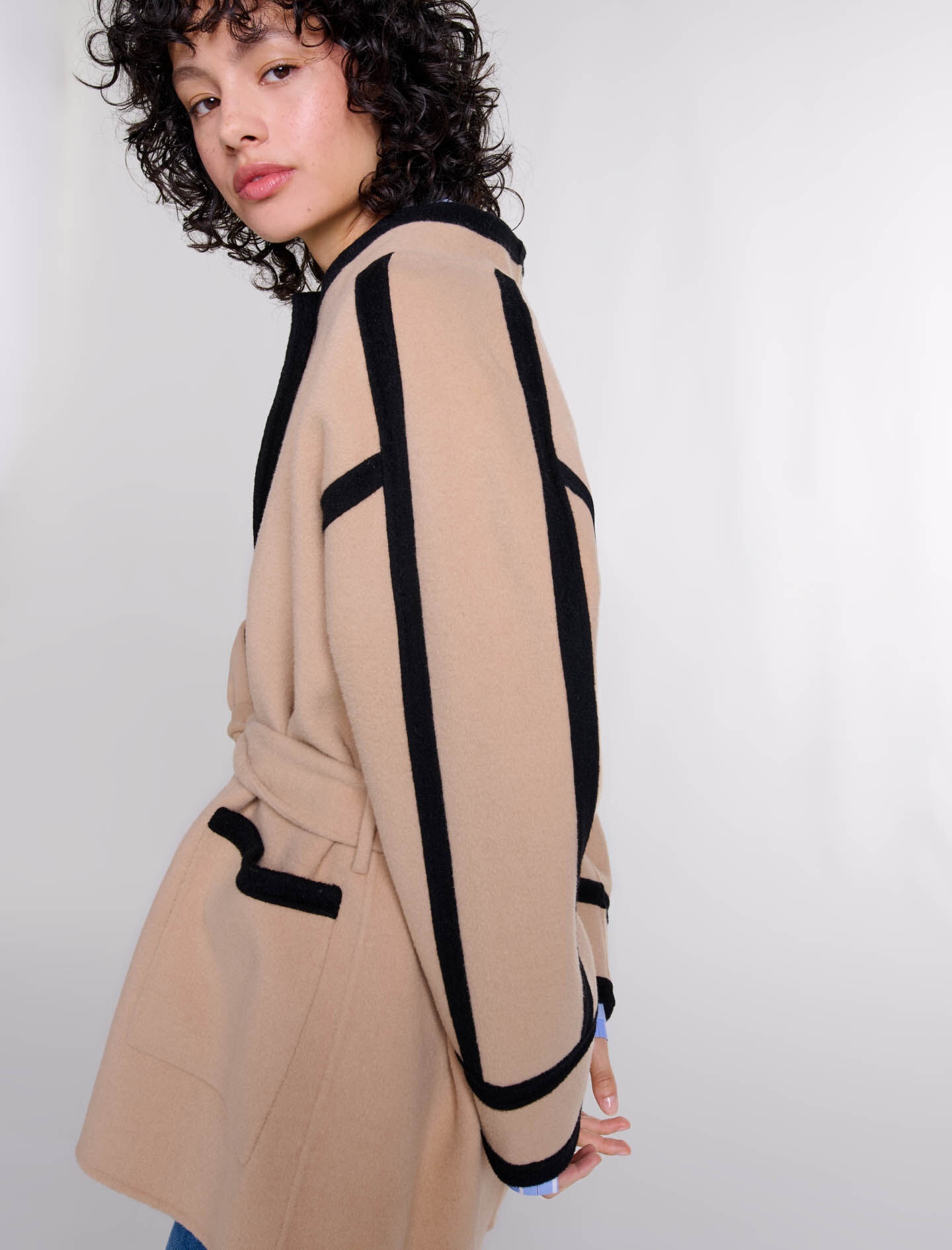 Short two-tone coat - 6