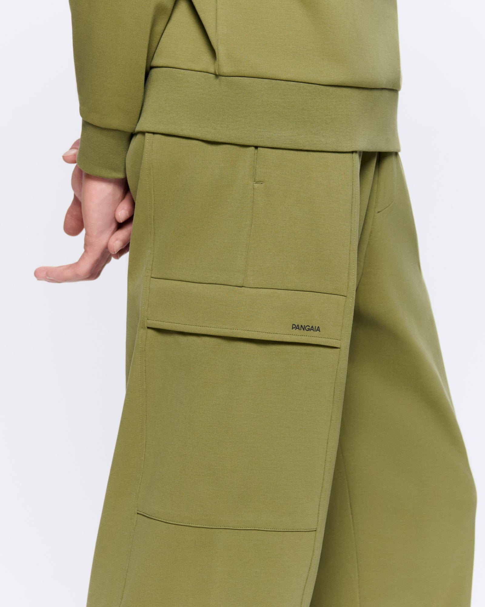 Mens DNA Double Jersey Cargo Trousers - Highland Green - 4