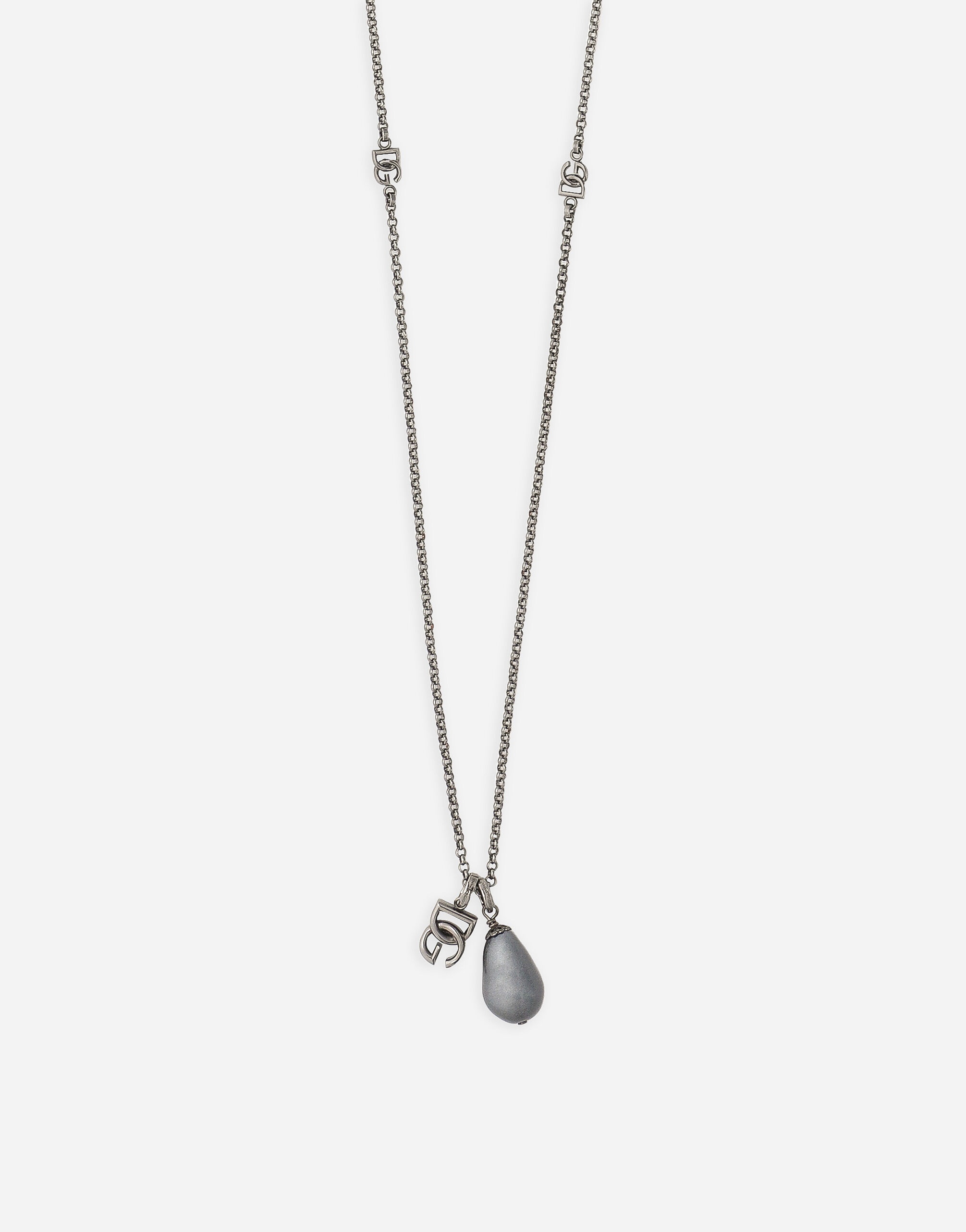 Teardrop necklace with DG logo - 3