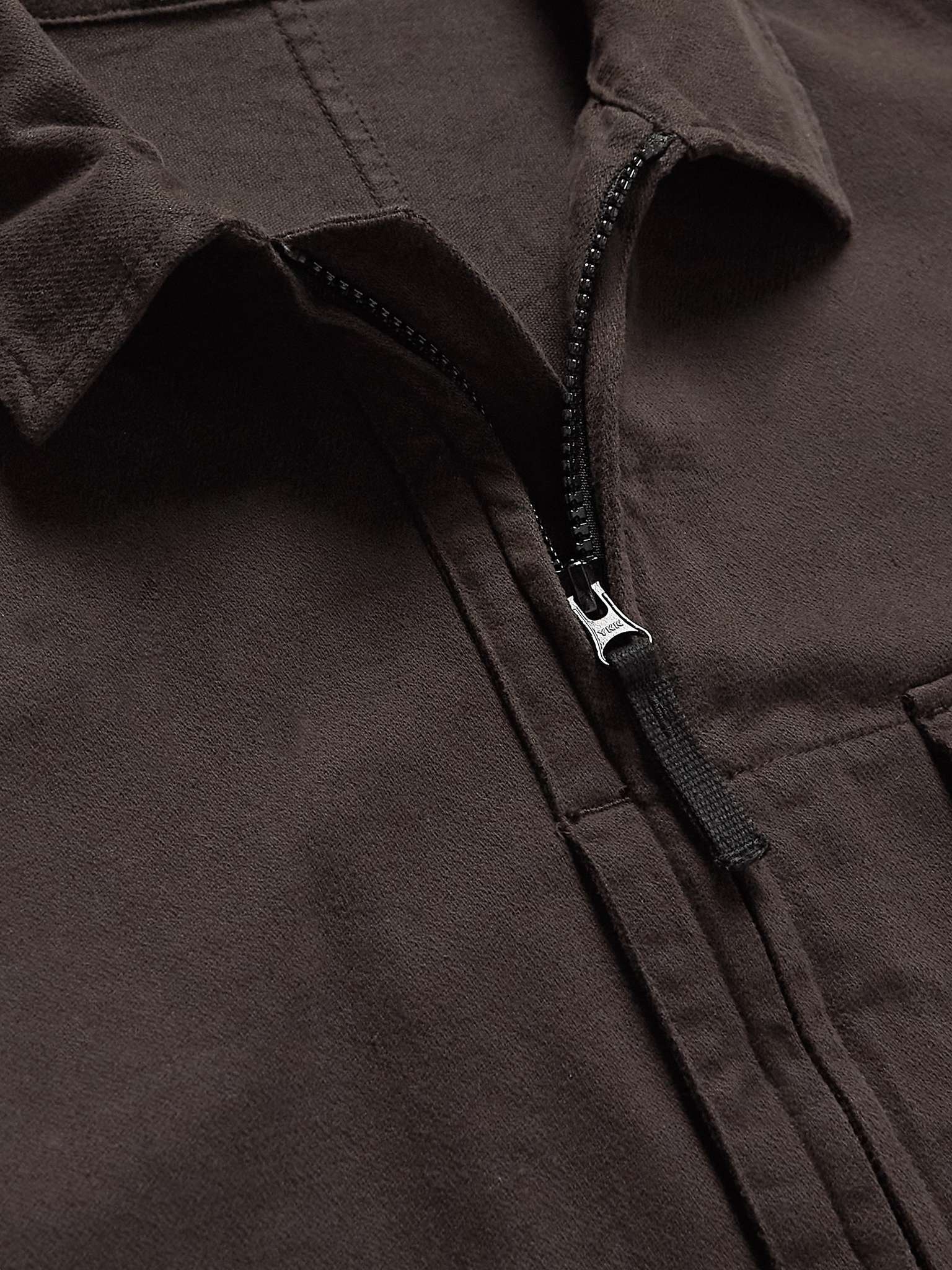 Logo-Appliquéd Cotton Overshirt - 5