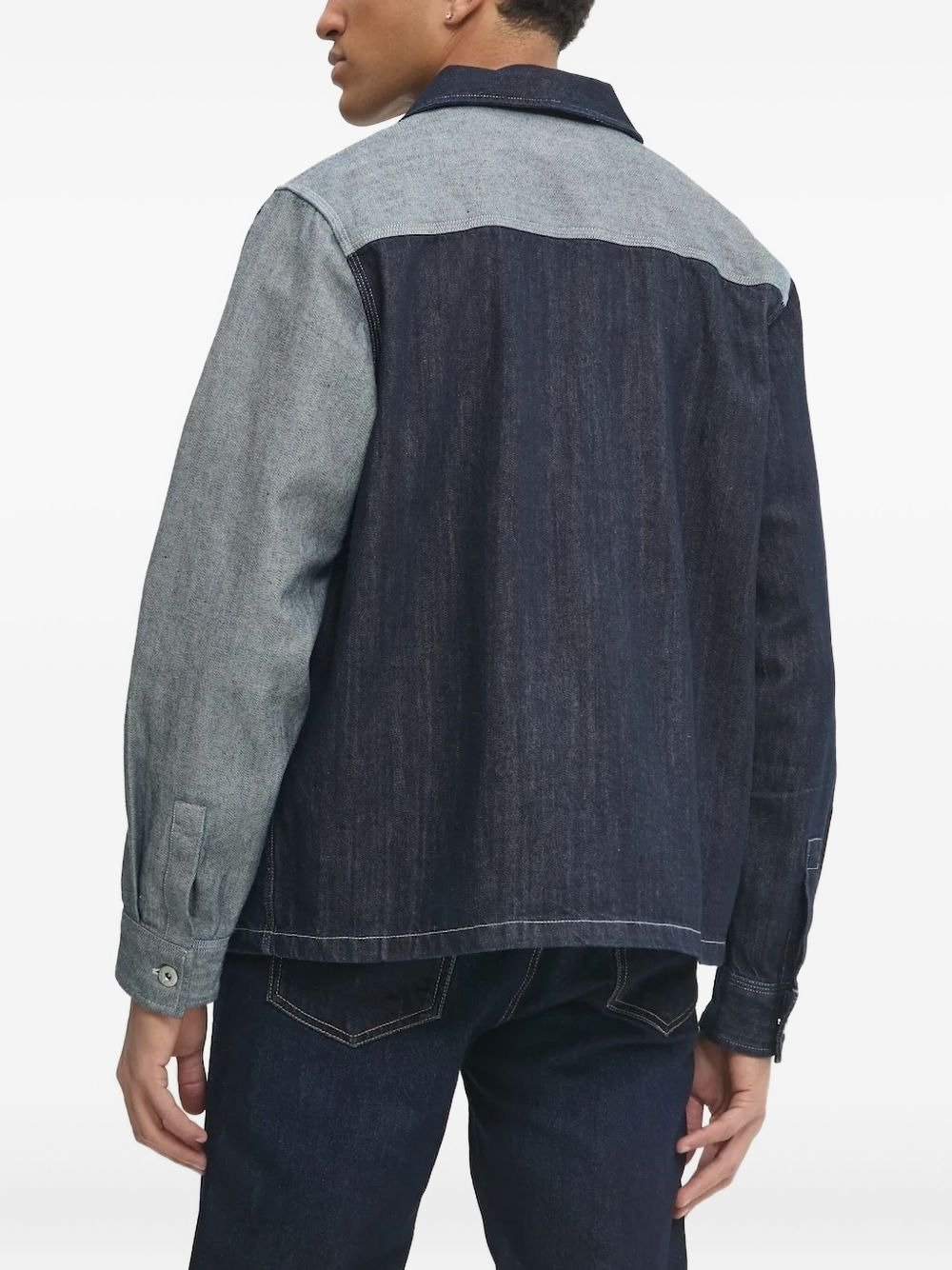 Eberse patchwork denim shirt - 2