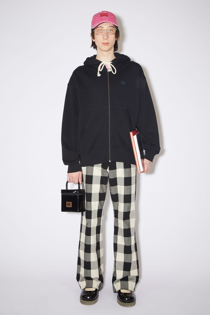 Acne Studios Hooded zippered sweatshirt - Black outlook