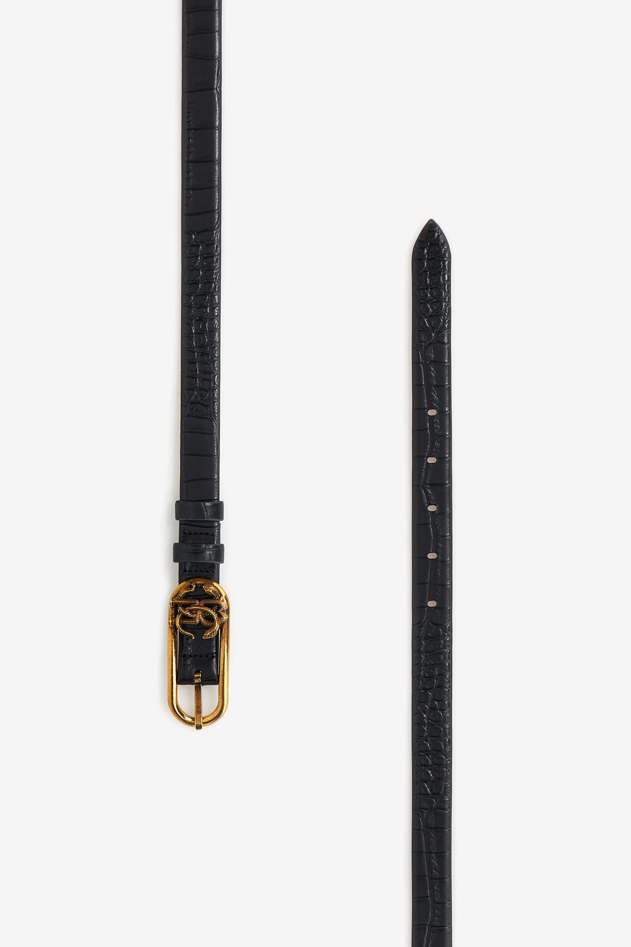 Leather belt with Monogram Mirror Snake - 2