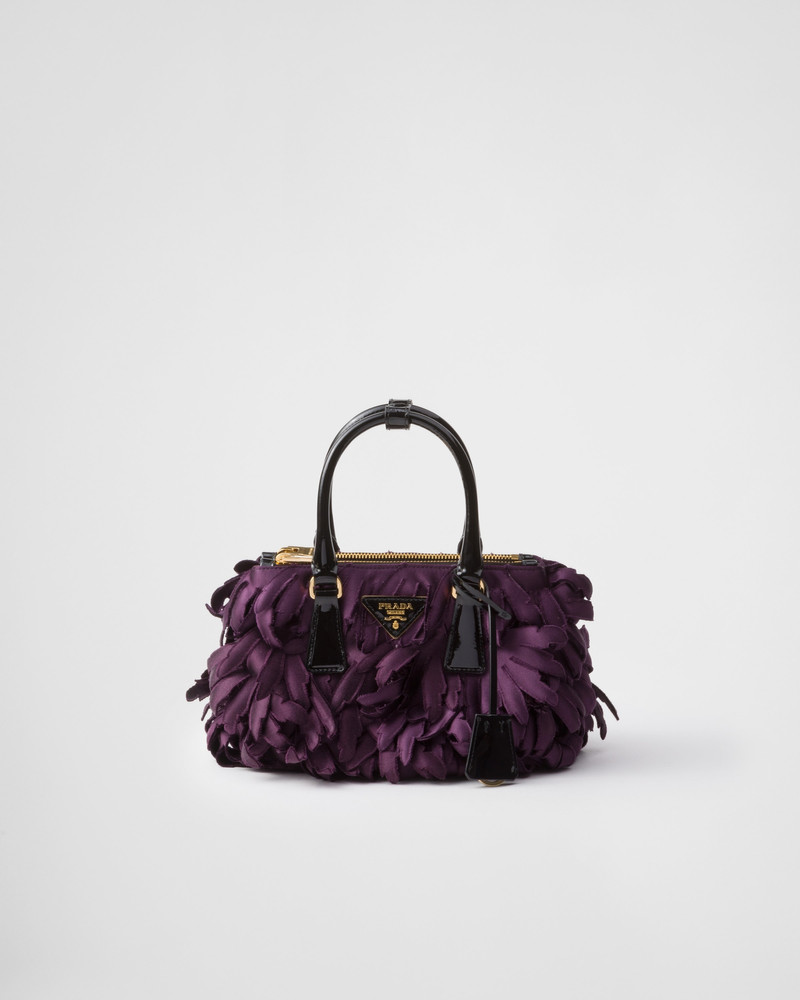Satin and patent leather Prada Galleria mini-bag 1
