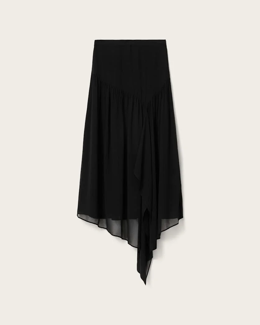 CYRA ASYMMETRIC MAXI SKIRT - 1