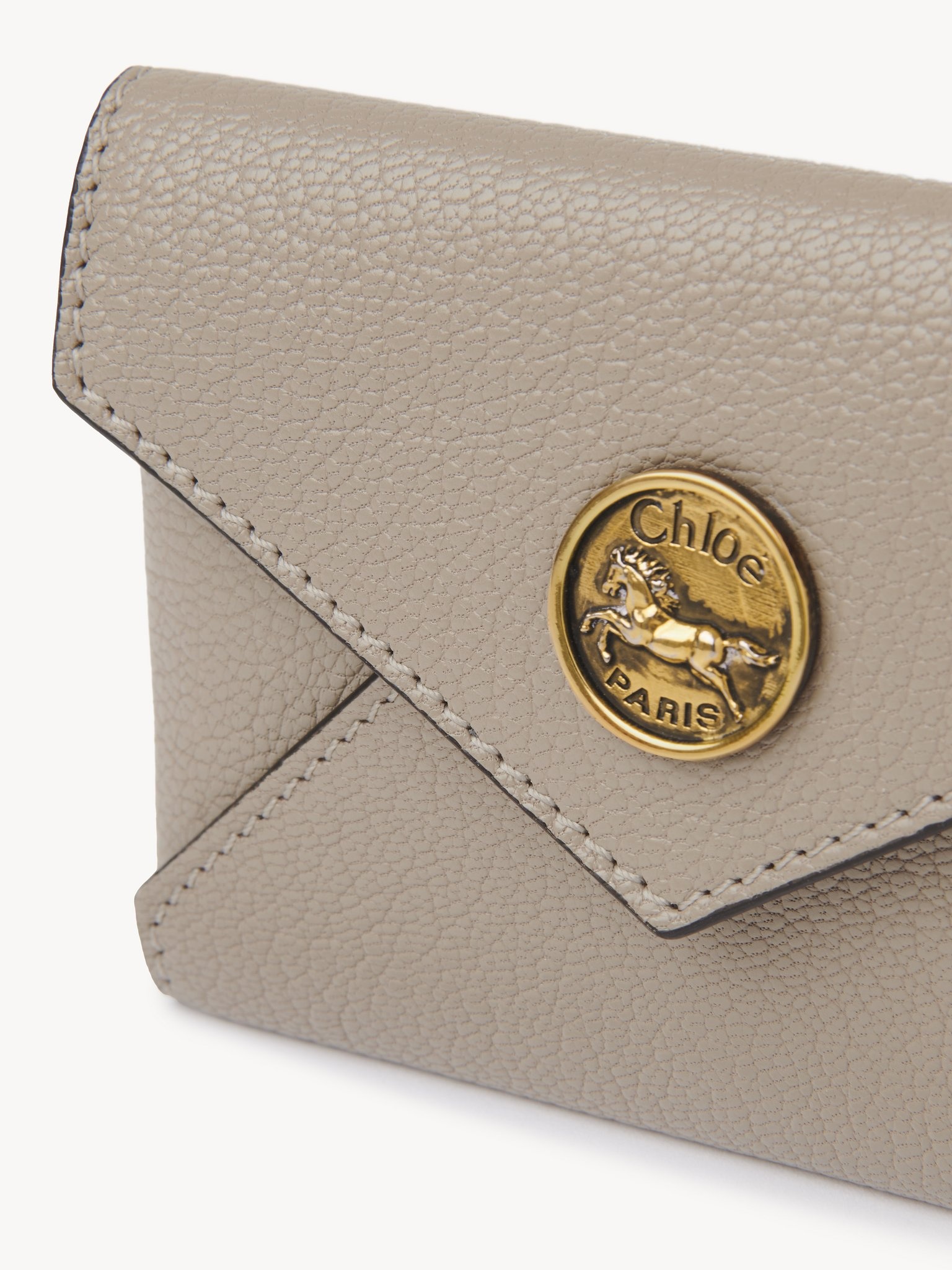 ENVELOPE CARD HOLDER IN GRAINED LEATHER - 5