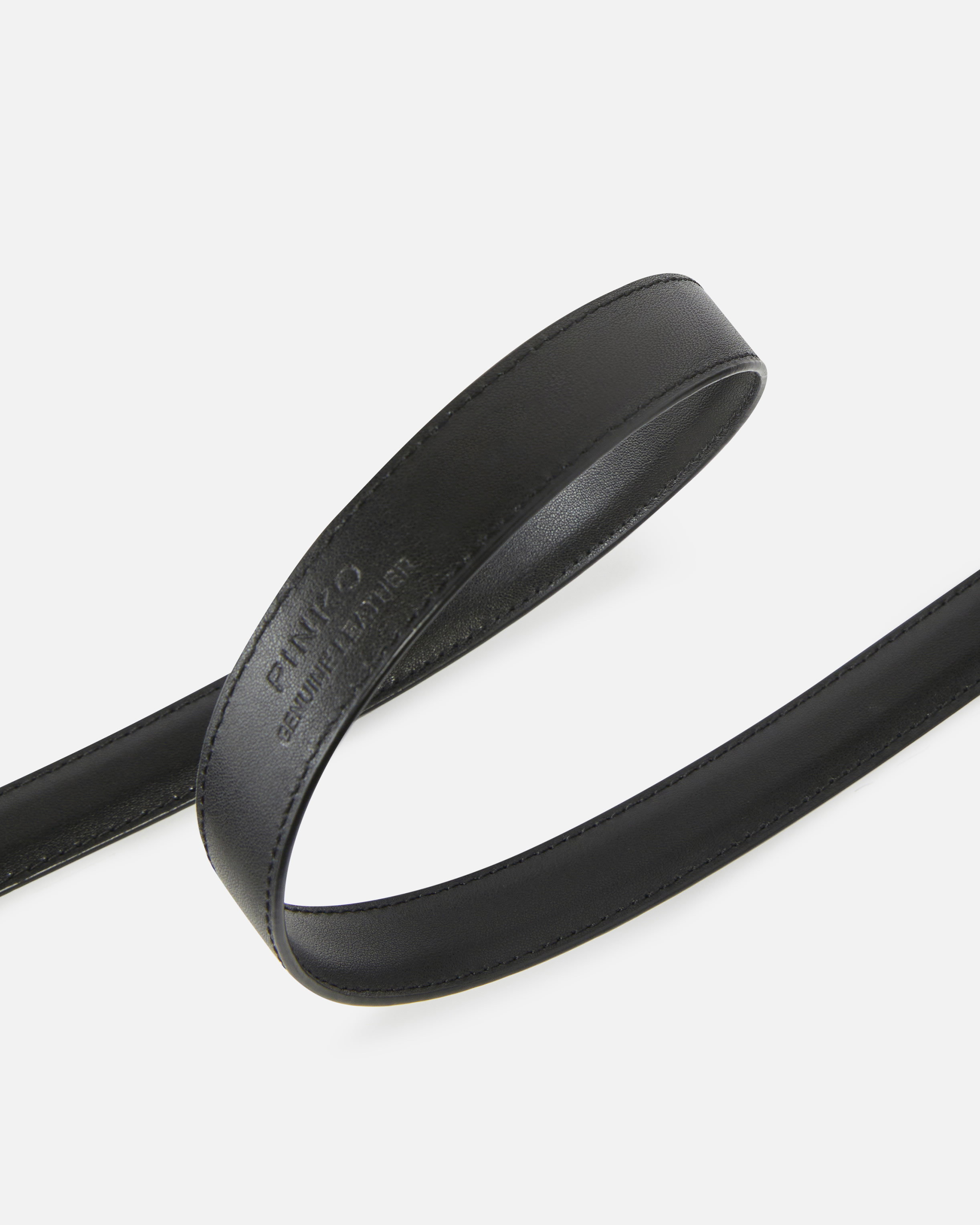 LOVE BIRDS THIN LEATHER BELT 2CM - 4