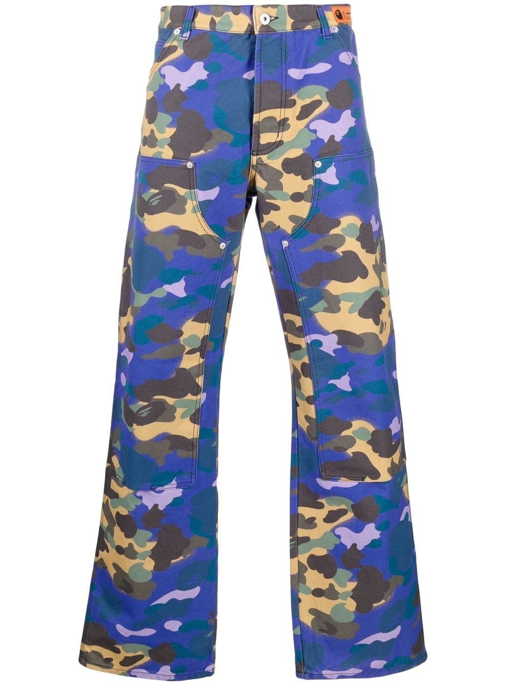 x BAPE camouflage worker trousers - 1