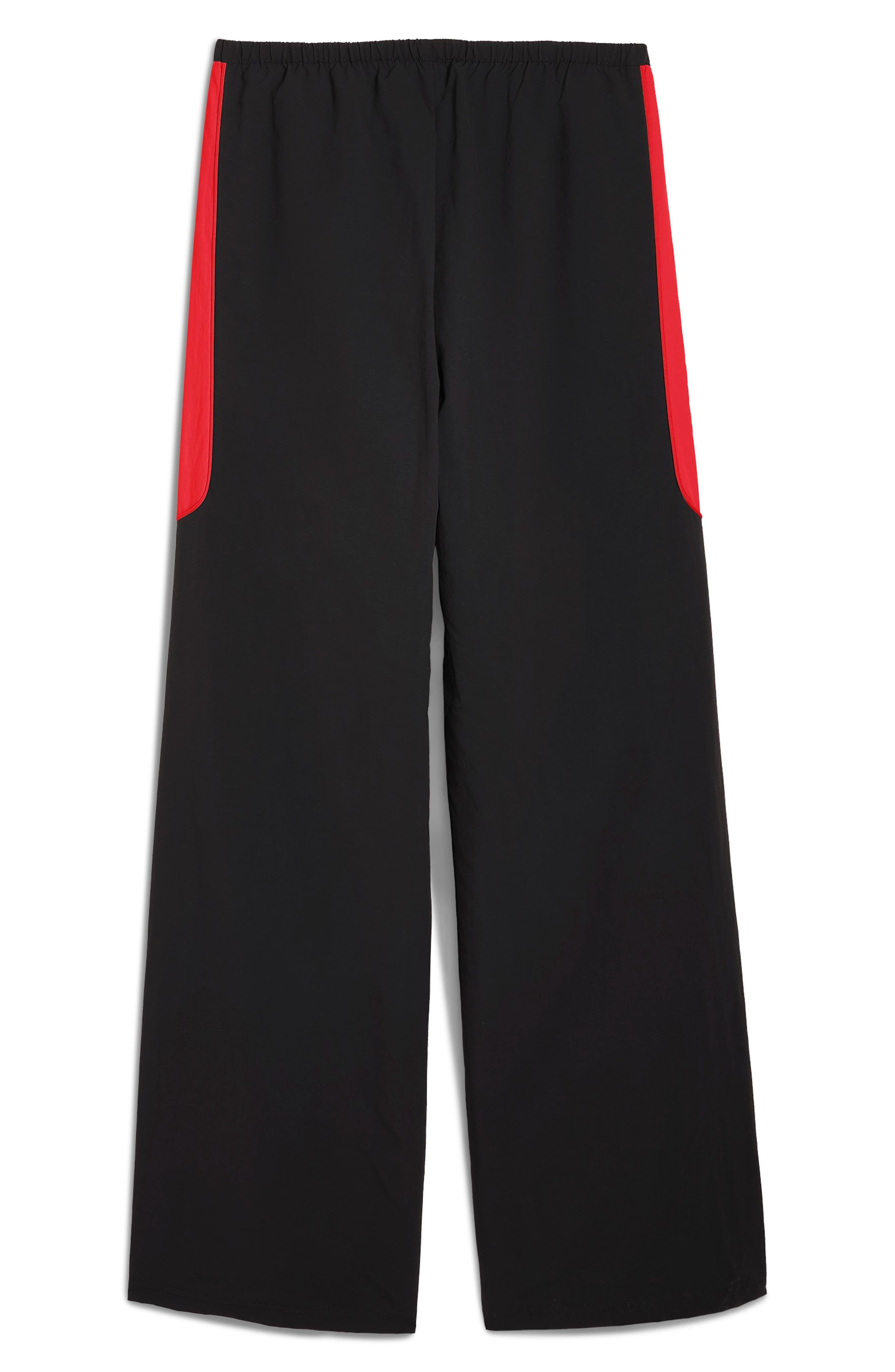 PUMA Formula 1® Woven Nylon Wide Leg Pants in Puma Black at Nordstrom - 4