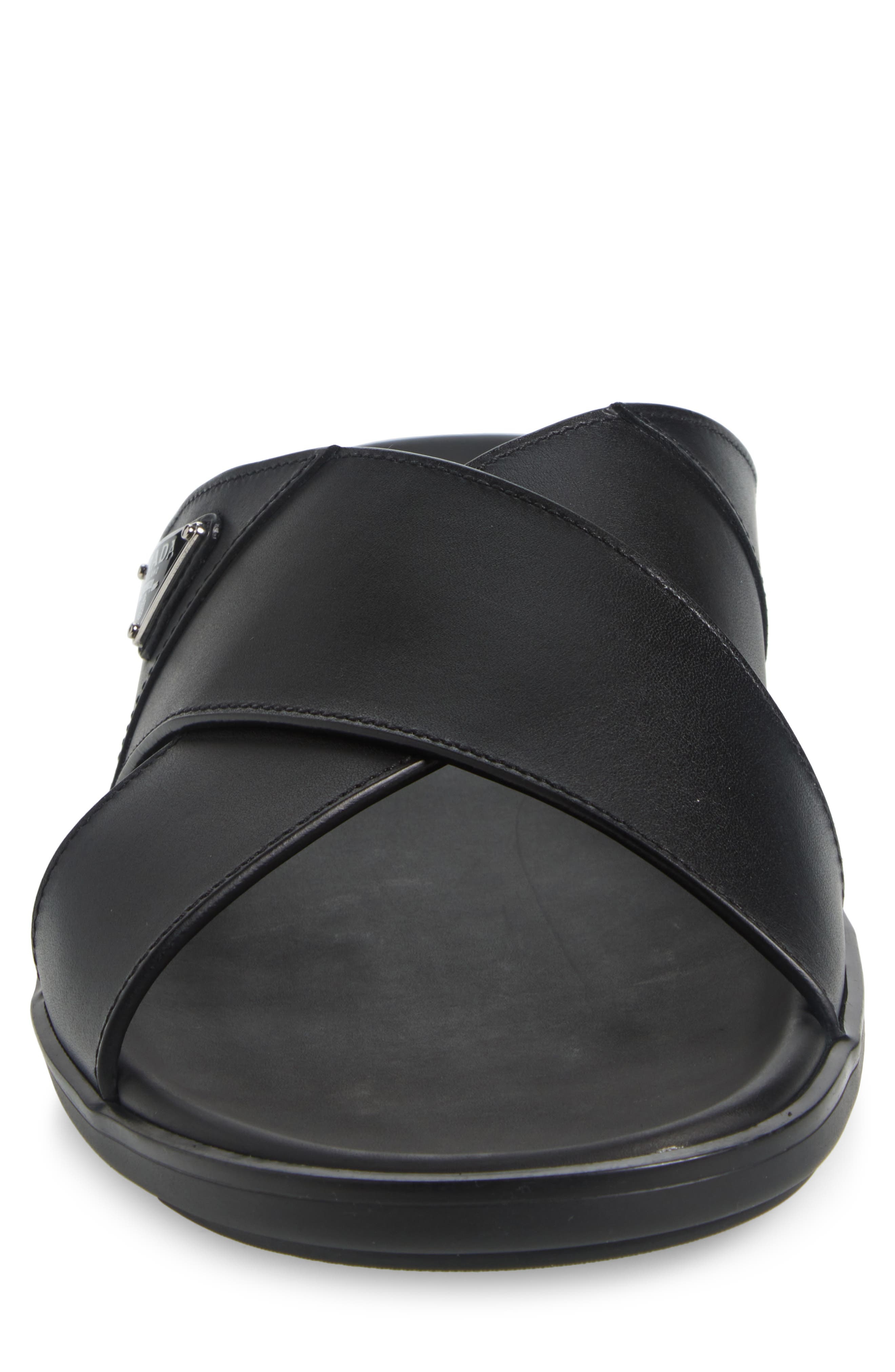 Prada Sandali Slide Sandal in Nero at Nordstrom - 4