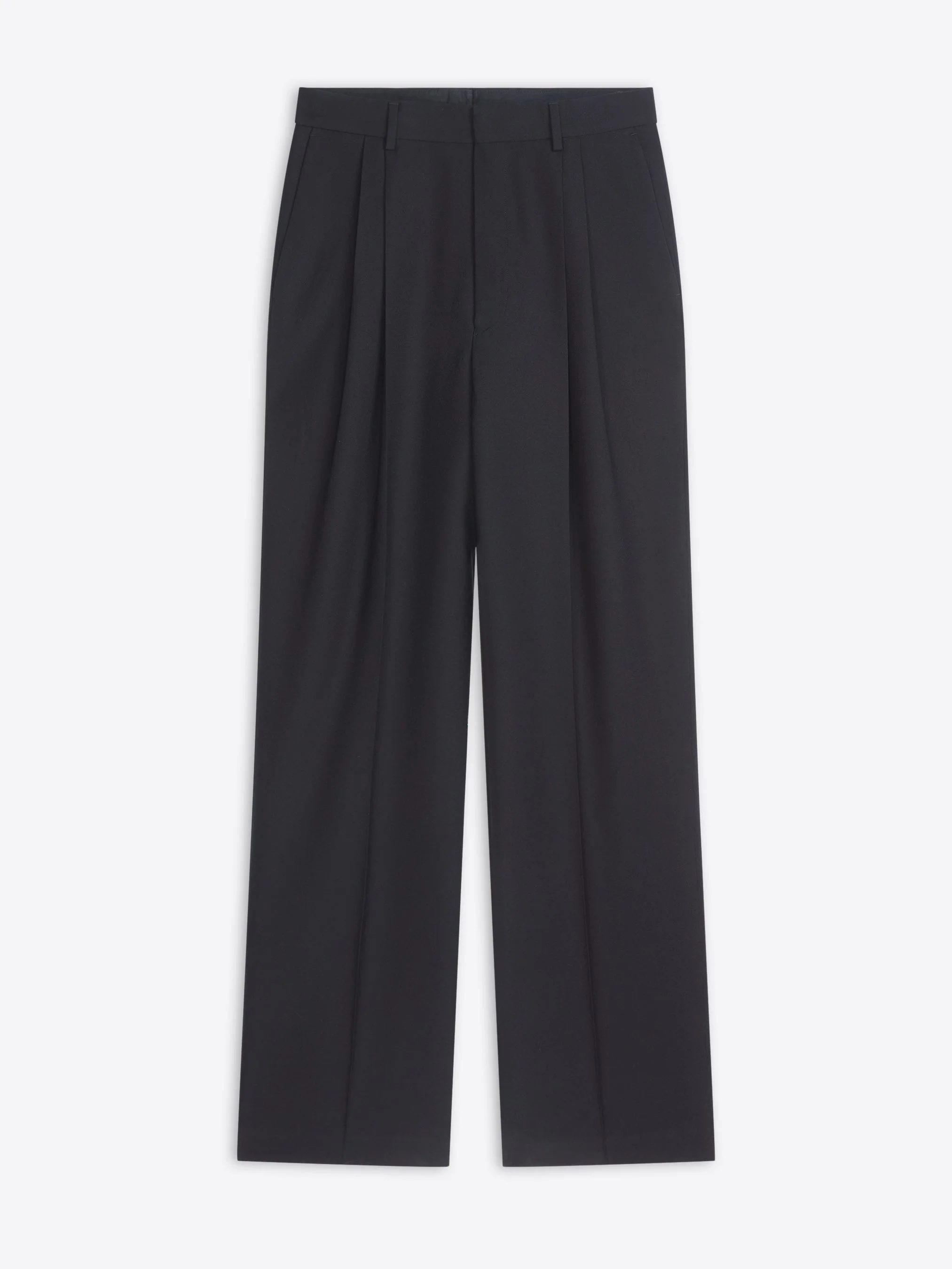STRAIGHT-LEG WOOL PANTS - 1