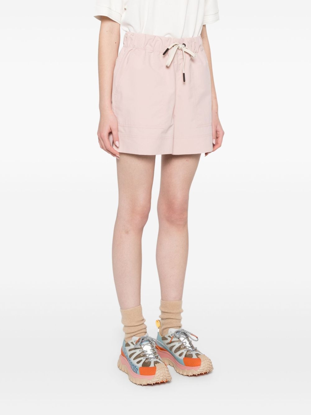 logo-embroidered shorts - 3