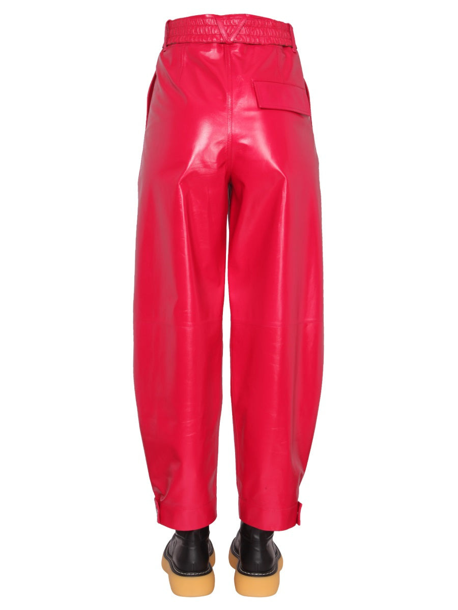 Bottega Veneta Women Leather Pants - 3