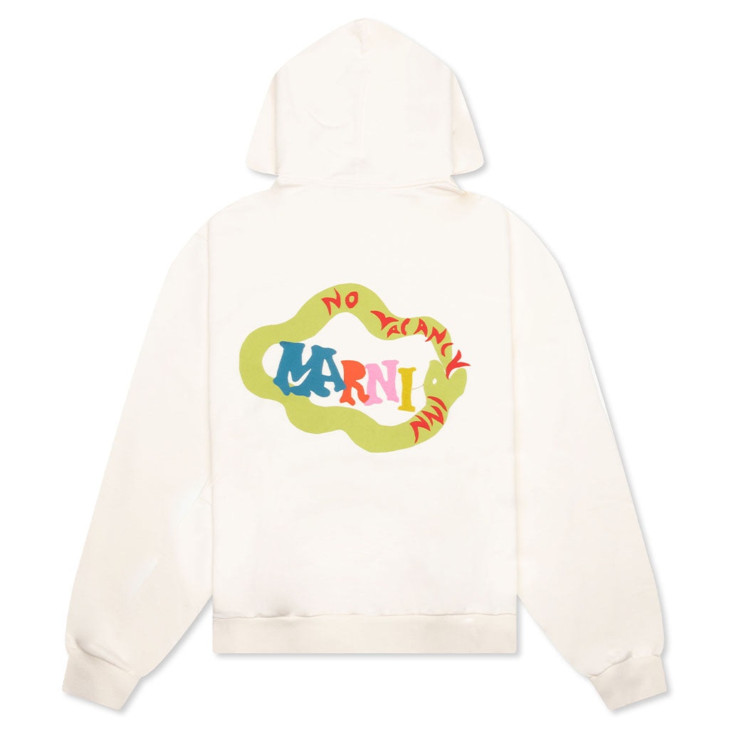 MARNI X NO VACANCY INN HOODED SWEATSHIRT - LIMESTONE - 2