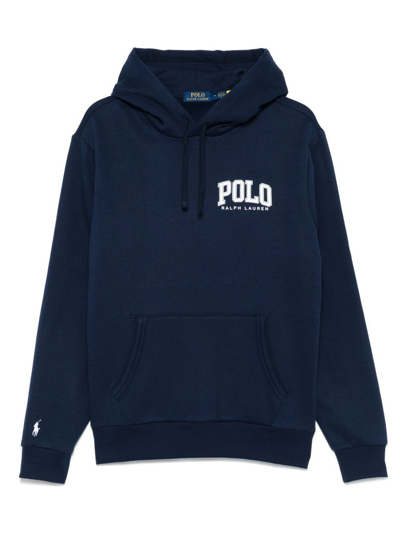 logo fleece hoodie 1