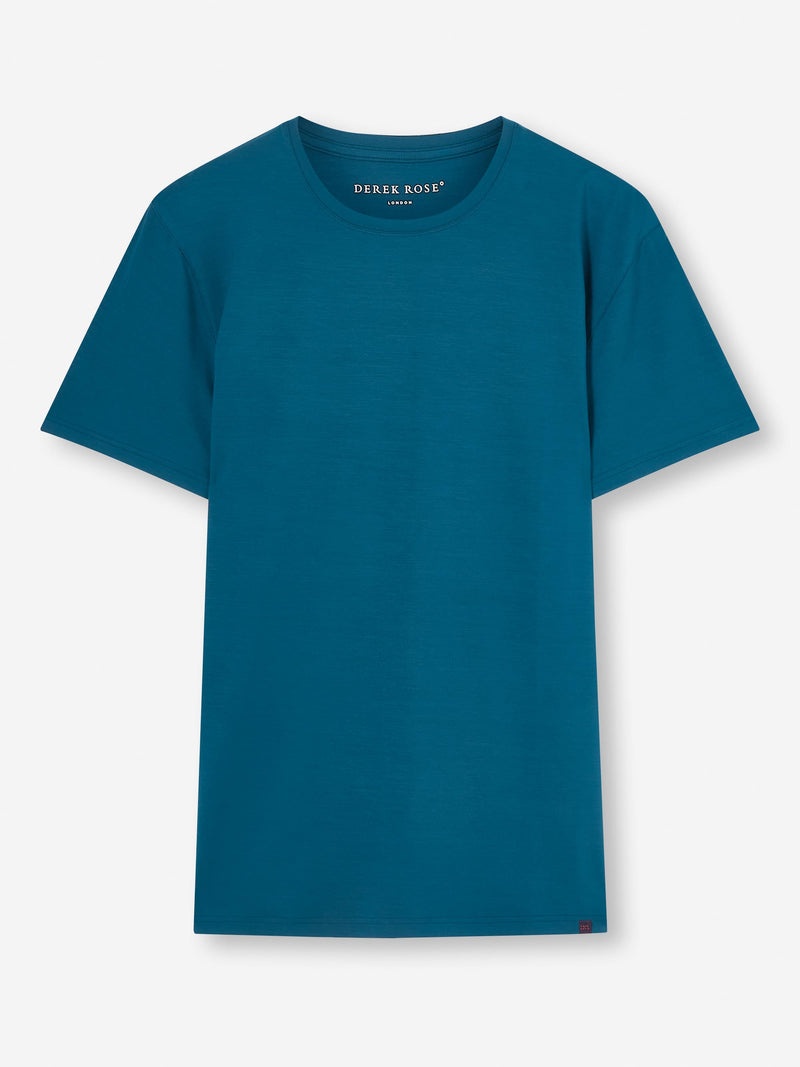 Men's T-Shirt Basel Micro Modal Stretch Poseidon Blue - 1