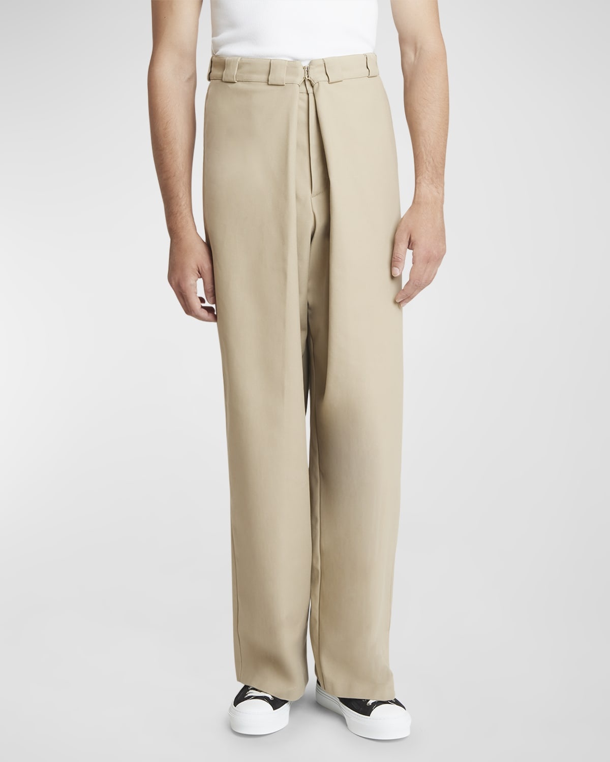 Givenchy EXTRA WIDE CHINO PANTS IN CANVAS | REVERSIBLE