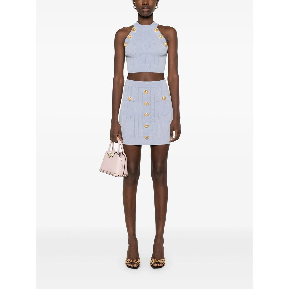 Balmain Blue Skirts - Fitted Skirts Women - 3