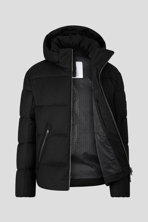 Xamy Flannel down jacket in Black - 2