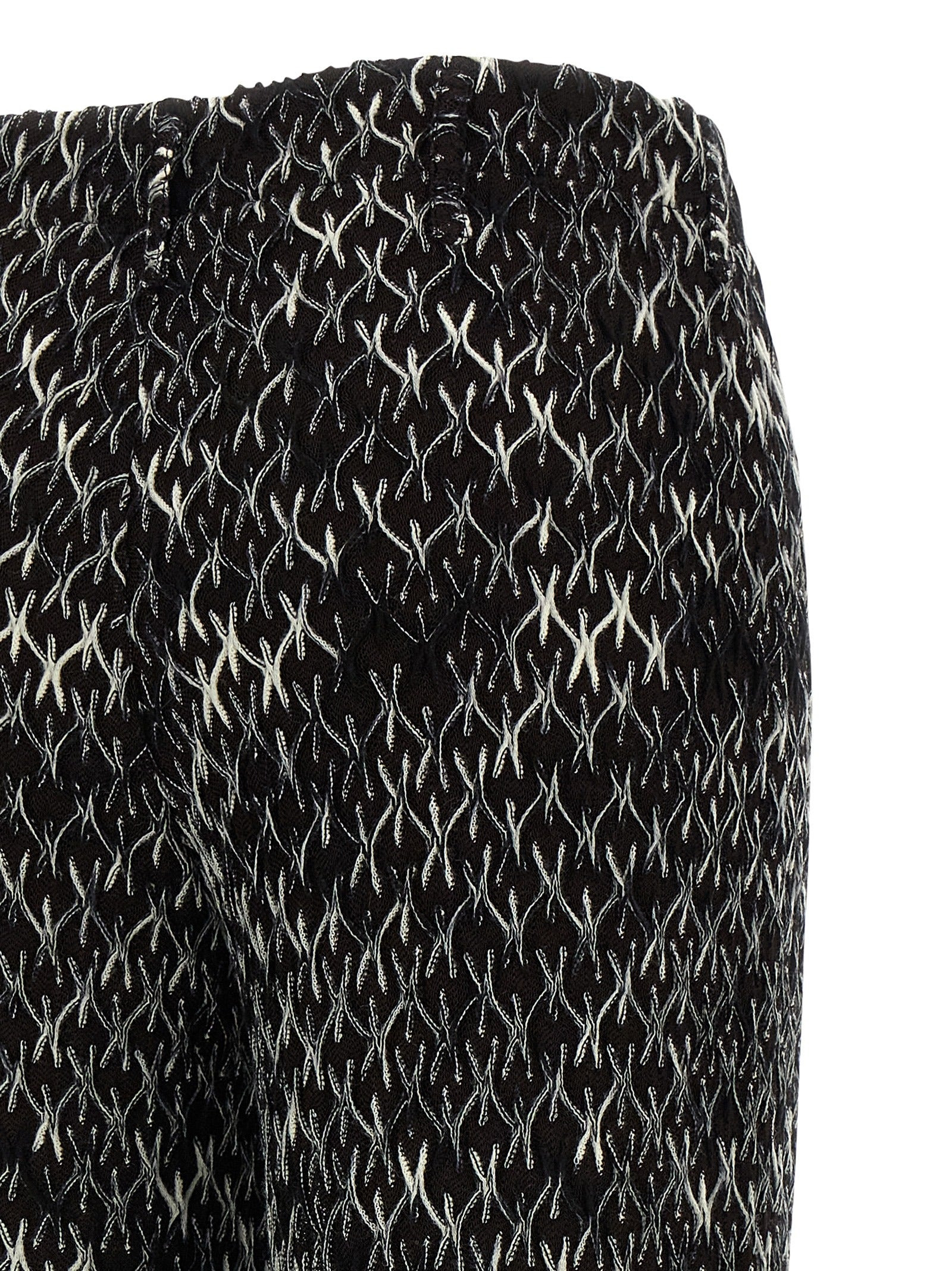 Flamed Lace Pants White/Black - 4