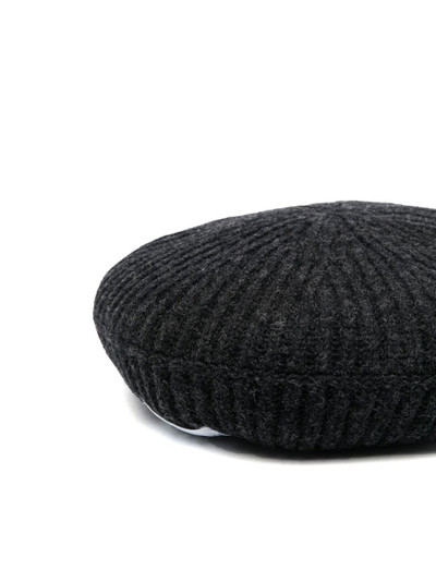 GANNI ribbed knitted beret outlook