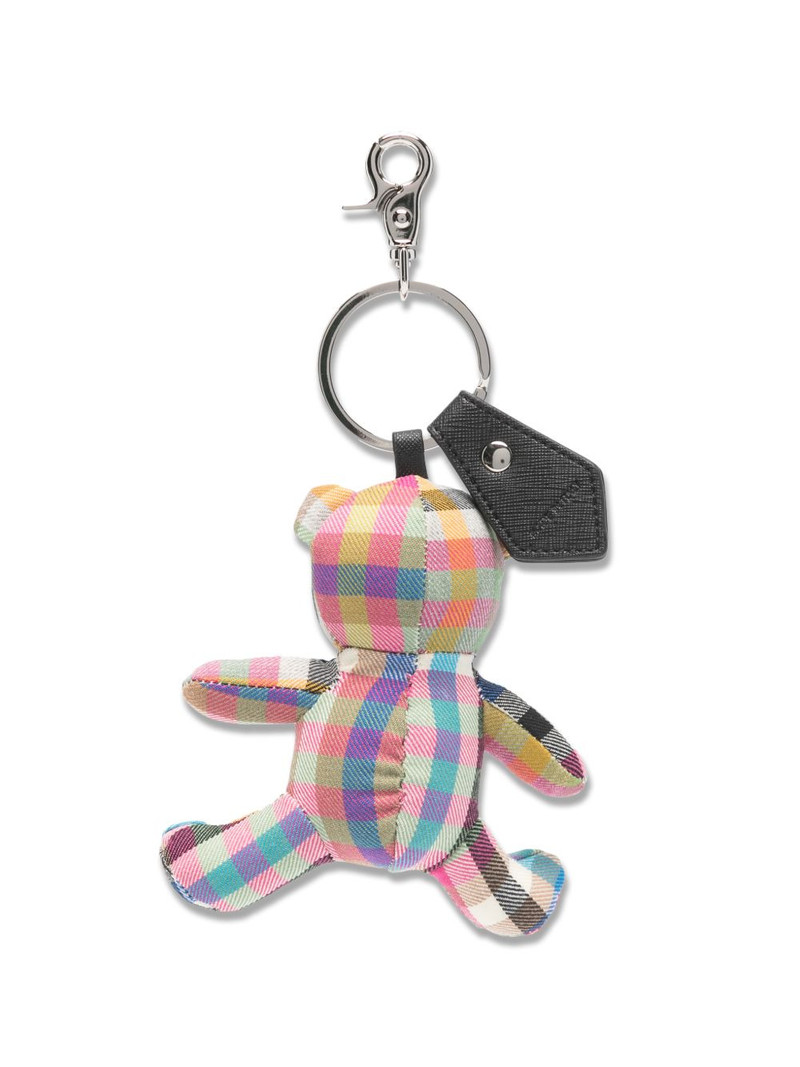 Vivienne Westwood checked teddy-bear keyring outlook
