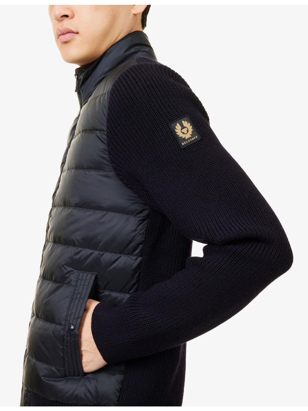 Circuiteer Padded Wool Blend Cardigan - 5
