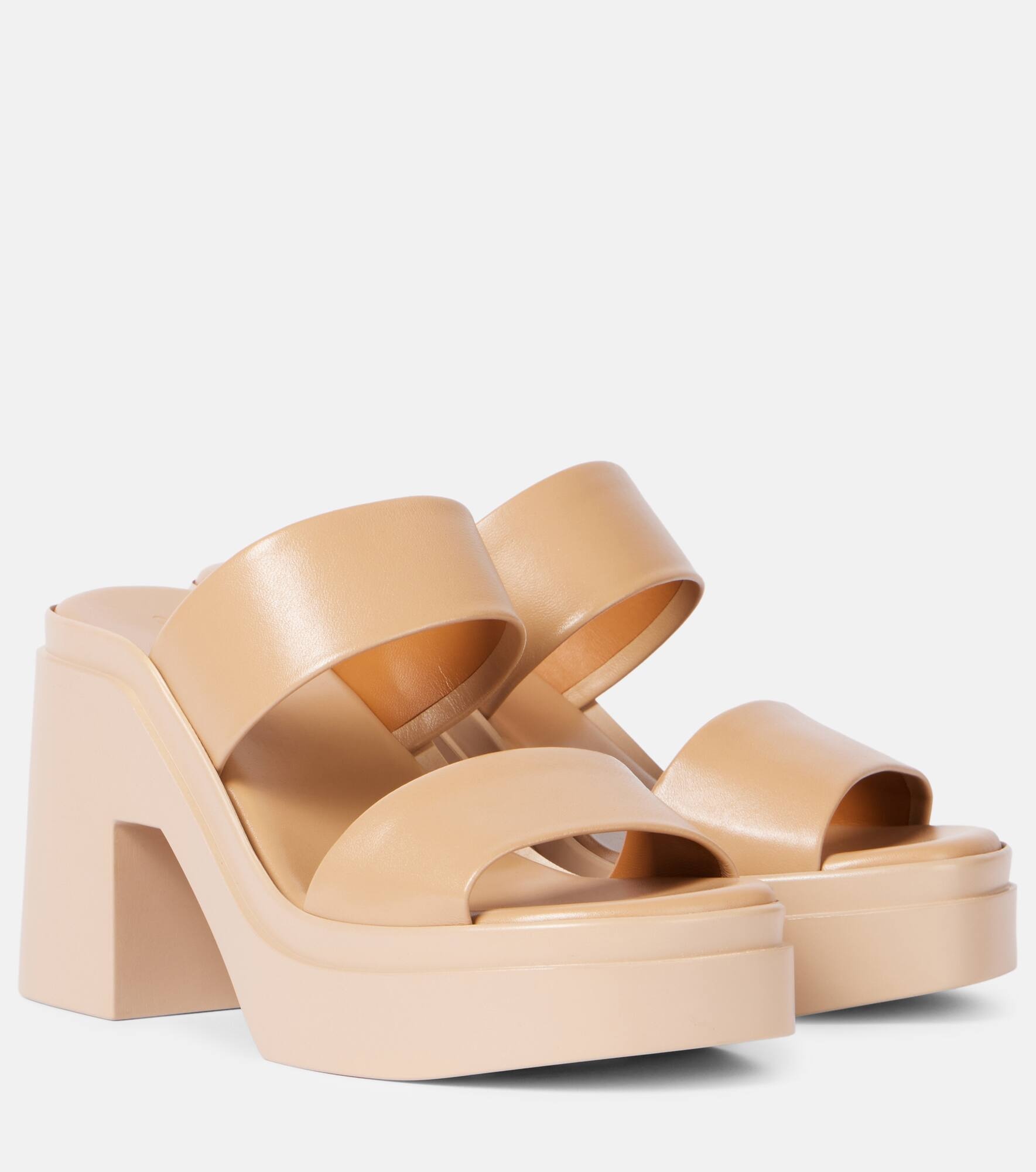 Next leather platform sandals - 1