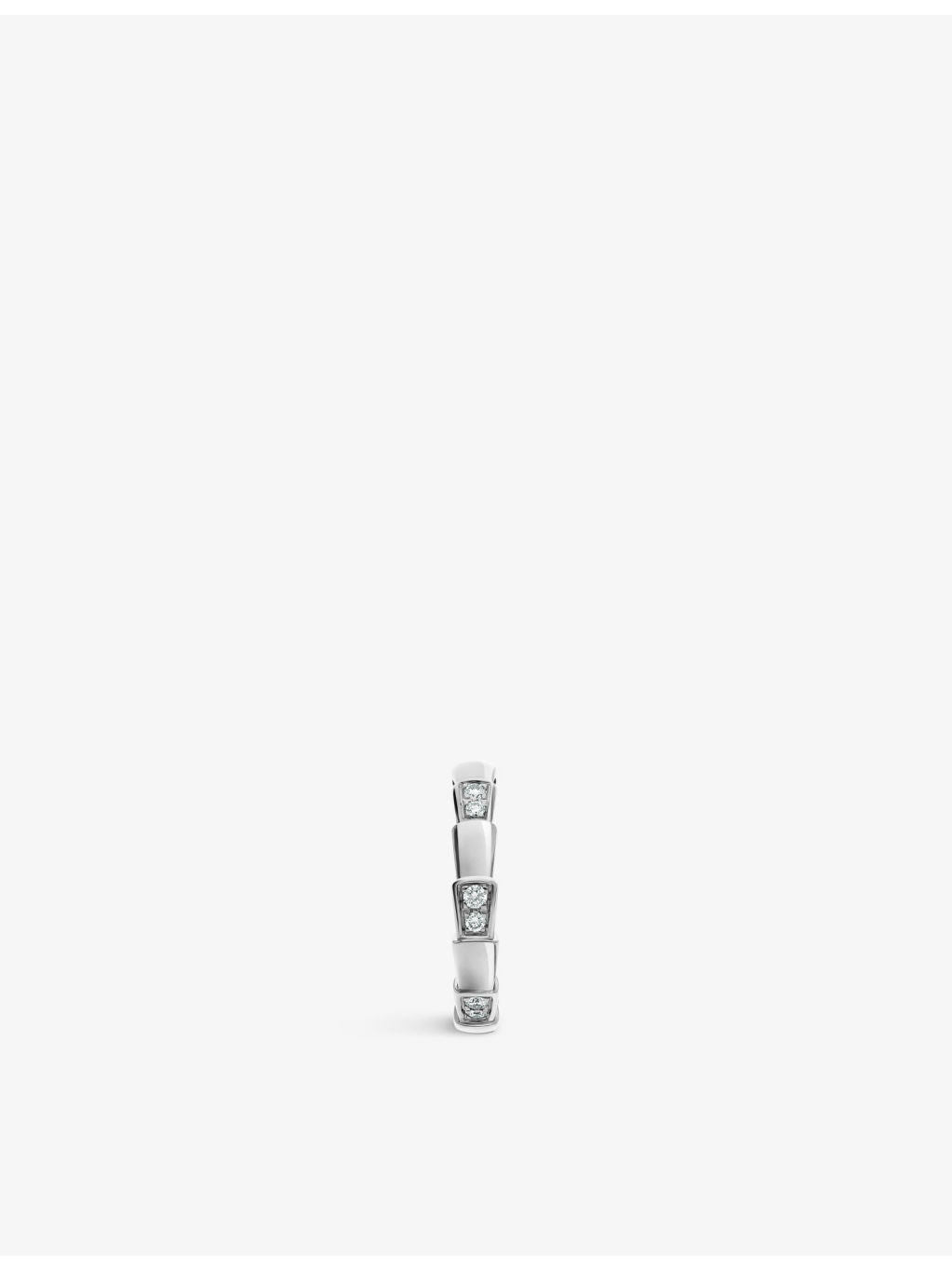 Serpenti Viper 18ct white-gold and 0.21ct diamond ring - 3