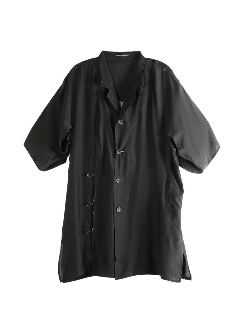 graphic-print silk shirt 1