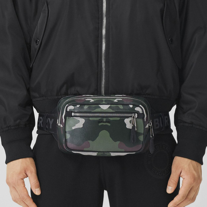 Camouflage Print Cotton Canvas Bum Bag 3