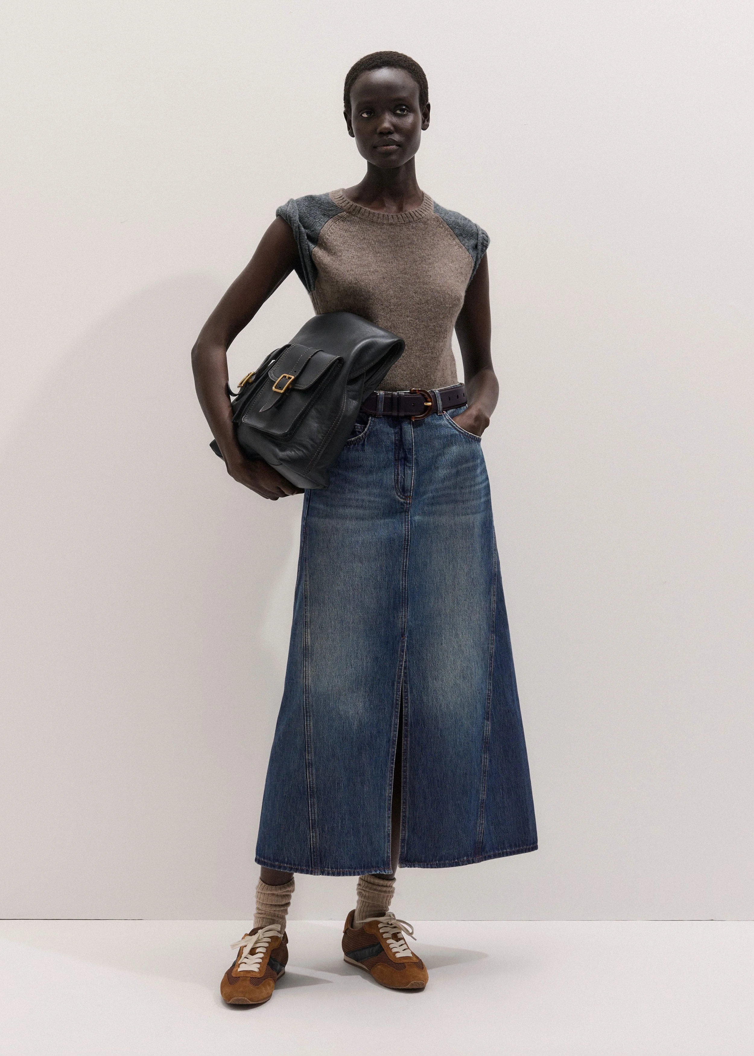 A-Line Maxi Skirt - 1