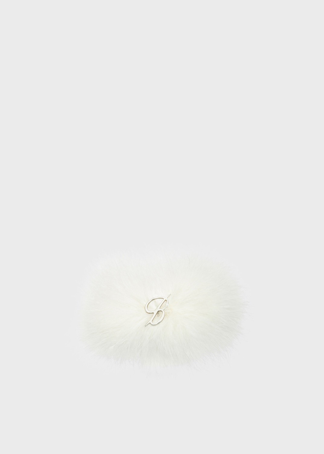 MARABOU FEATHER BRACELET WITH B MONOGRAM IN METAL - 1