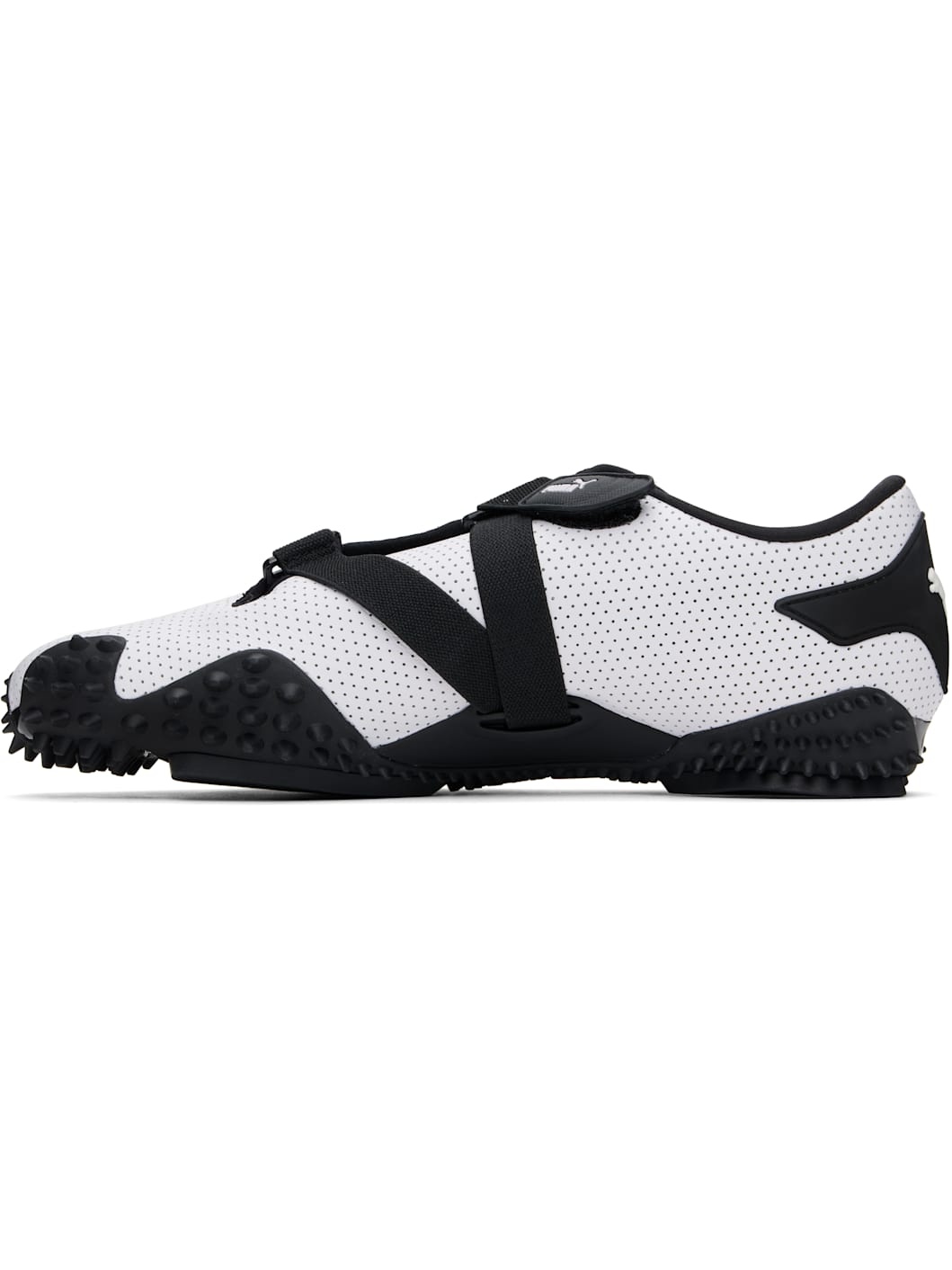 White Mostro Perforated Sneakers - 3