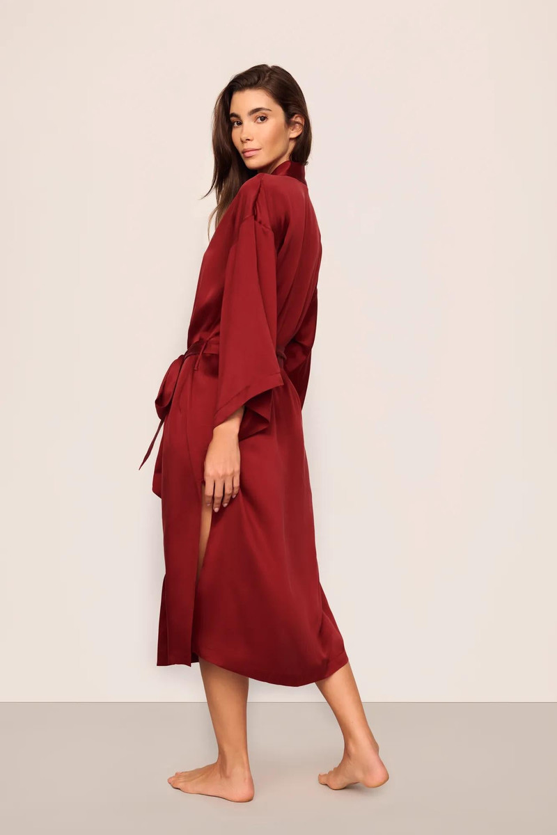 Eberjey x Lily Aldridge - Inez Washable Silk Robe 4