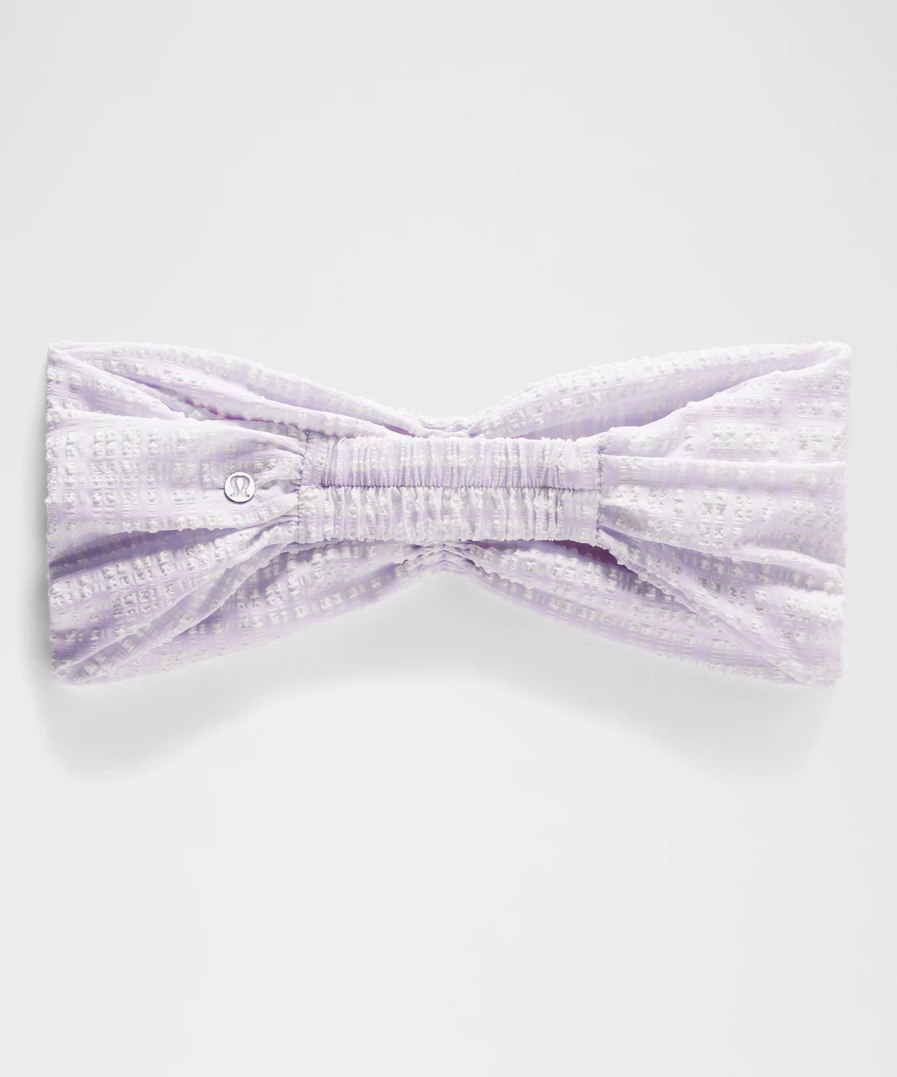 Women's Seersucker Check Gathered Headband - 4