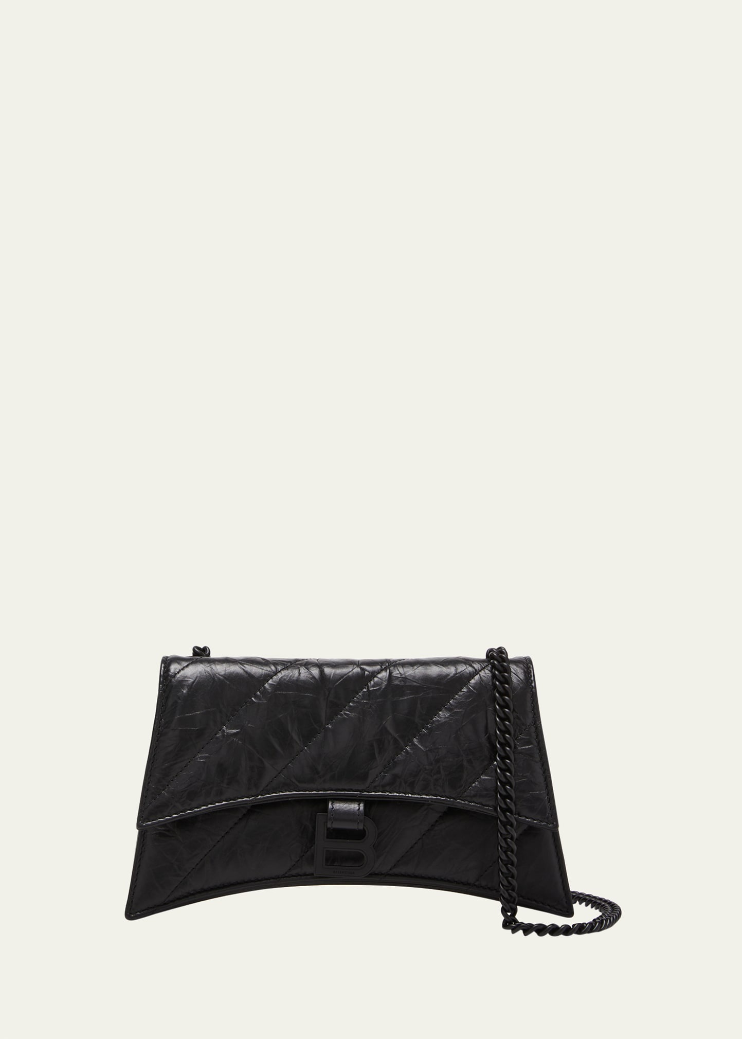 Crush Quilted Leather Wallet on Chain - 1