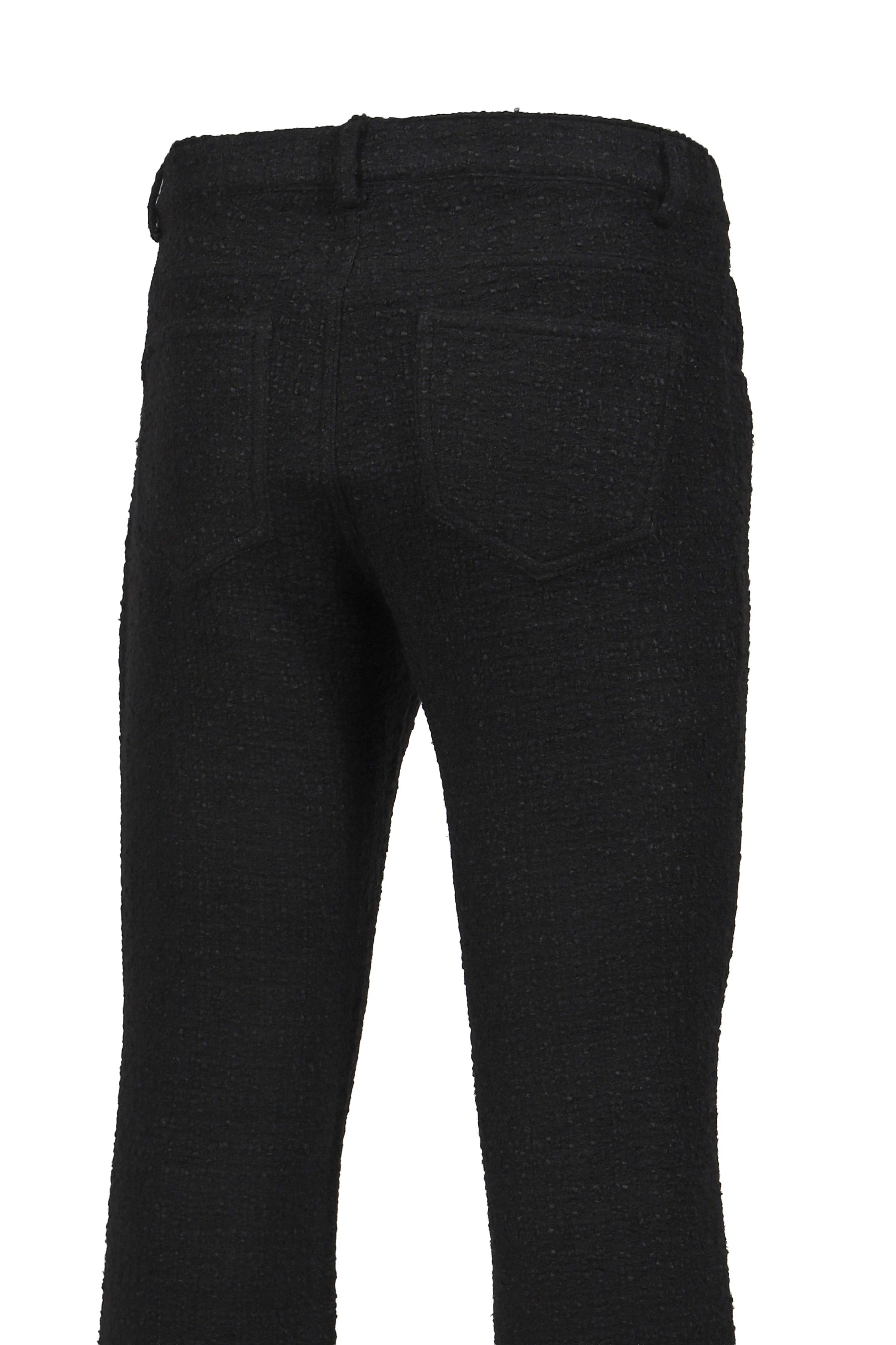 FIVE POCKET FLARE TROUSERS / BLK - 5